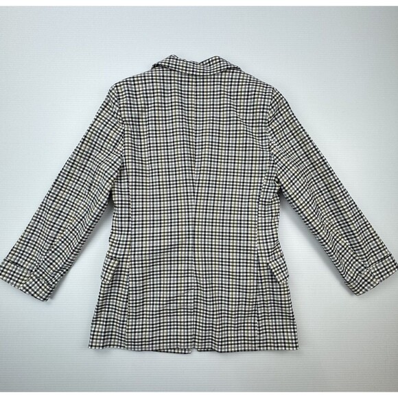 Love Tree Plaid Open Front Blazer Jacket Women’s Medium Lined Check Lined - Picture 5 of 10